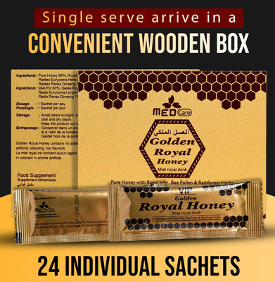 Medcare Honey For Men royal organique santé de S de 1 de la boîte 24 Honey Men de sachets '